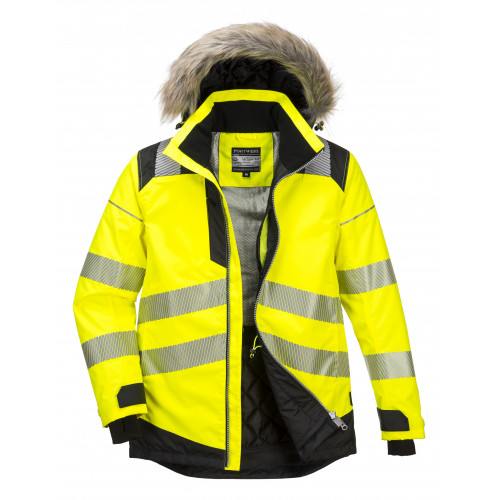 Parka jacket yellow discount