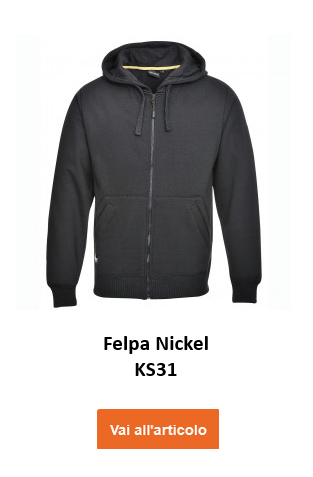 Felpa Nickel KS31 in nero con link all'articolo.