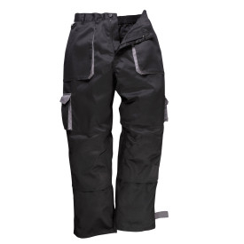 Pantaloni Portwest Texo TX11 neri. &Egrave; presente un link al prodotto.