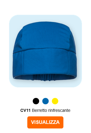 Immagine del tappo di raffreddamento CV11 in blu. Viene fornito un collegamento alla pagina dell'articolo.