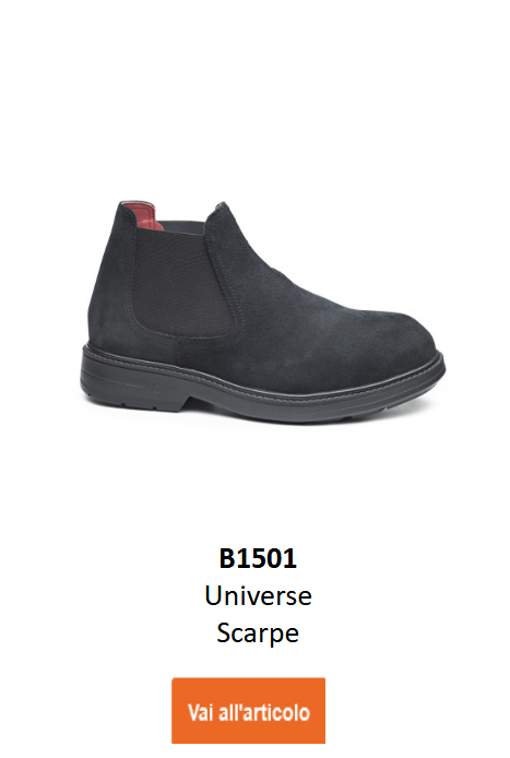 Immagine della scarpa ESD Universe B1501 in nero. Link alla pagina prodotto disponibile.