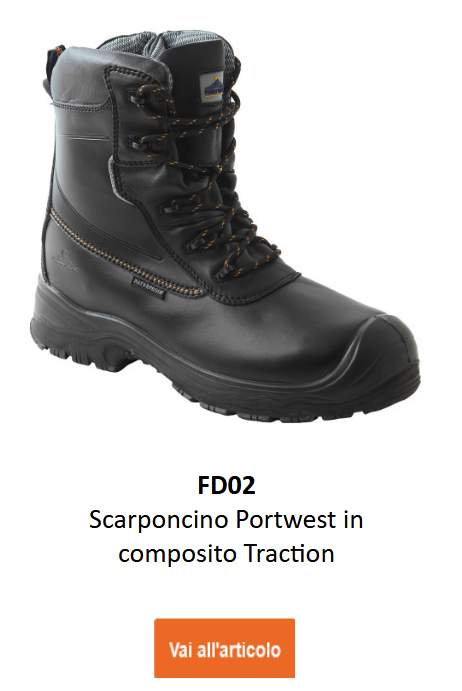 Immagine della scarpa di sicurezza S3 Compositelite Traction HRO CI WR FD02 in nero. Link alla pagina prodotto disponibile.