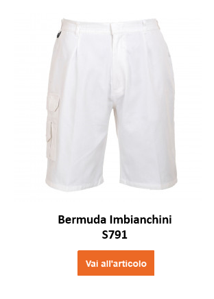 Immagine dei pantaloncini Painter S791 in bianco con collegamento all'articolo.