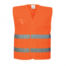 Portwest Gilet ad Alta Visibilit&agrave; a Mezza Rete C494 in arancione. &Egrave; presente un link alla pagina dell&rsquo;articolo.