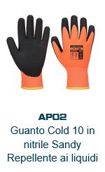 Immagine del guanto Thermo Pro Ultra AP02 arancione con polsino giallo e dettagli neri. Il link porta alla pagina del prodotto.