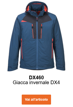 Immagine della giacca invernale DX4 DX460 in blu scuro.