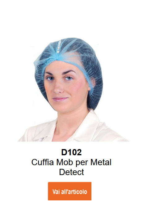 Immagine della retina per capelli rilevabile D102 in blu.