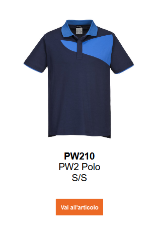 Immagine della polo PW2 Cotton Comfort S/S PW210 in blu/royal. È disponibile un link all'articolo.