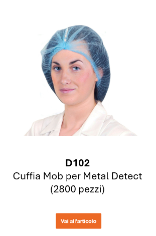 Immagine della cuffia rilevabile D102 blu. Link alla pagina prodotto.