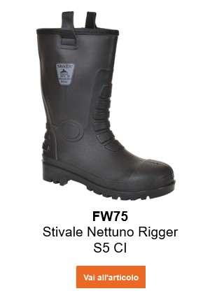 Immagine della scarpa antinfortunistica S5 Neptune Rigger CI FW75 in nero con un collegamento che porta alla pagina dell'articolo.