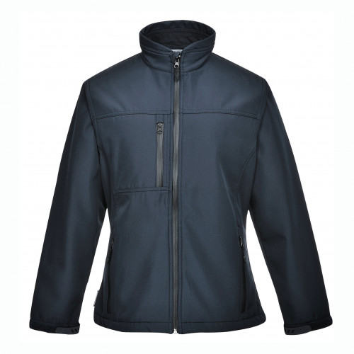 Immagine della giacca softshell da donna Charlotte TK41 nel colore blu con link all'articolo.