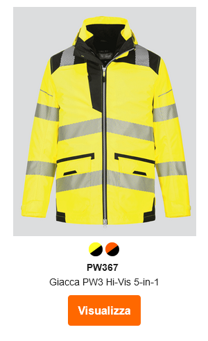 Giacca PW3 Hi-Vis 5 in 1