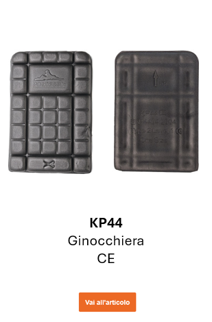 Immagine dei ginocchiere CE KP44 in nero (fronte e retro). Collegamento al prodotto.